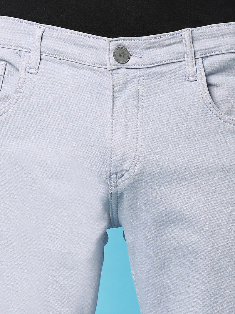 Rolled Hem Denim Jeans