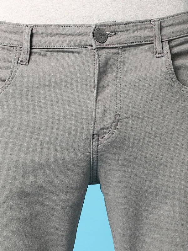 Rolled Hem Denim Jeans