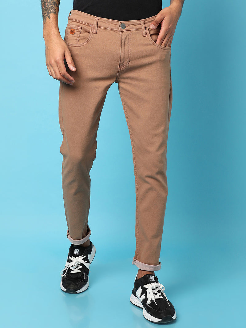 Rolled Hem Denim Jeans
