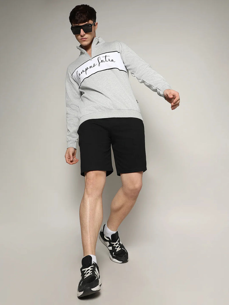 Contrast Panel Sweatshirt