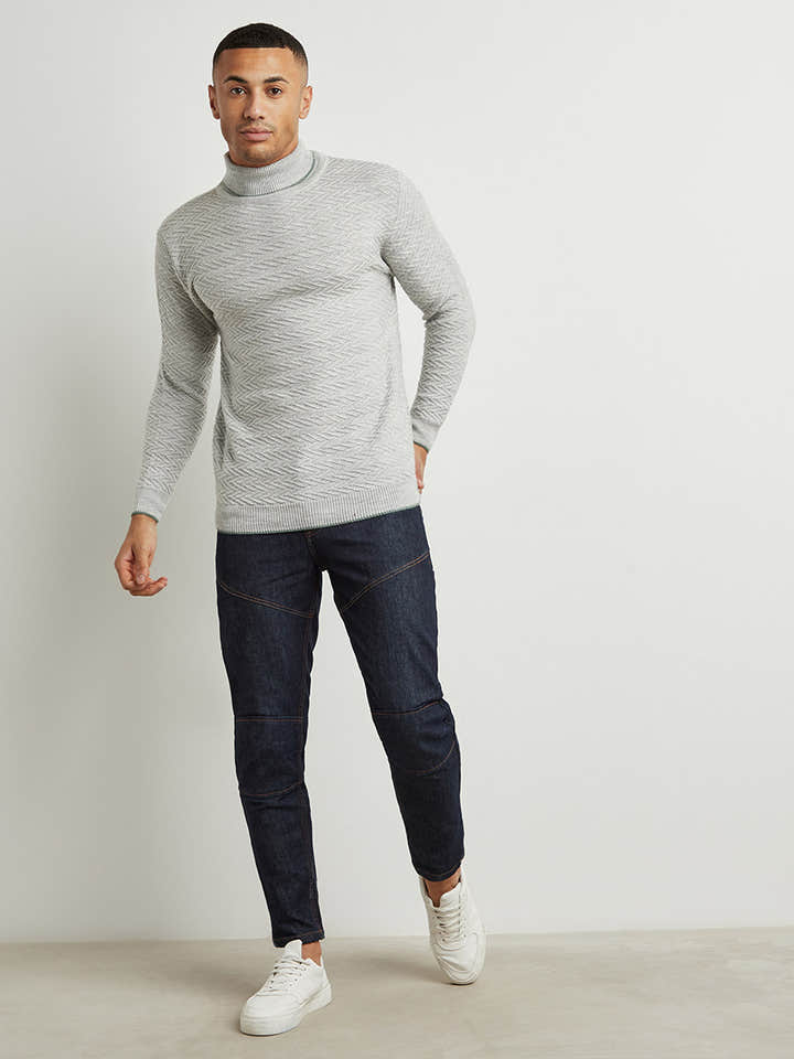 Solid Turtle Neck Sweater