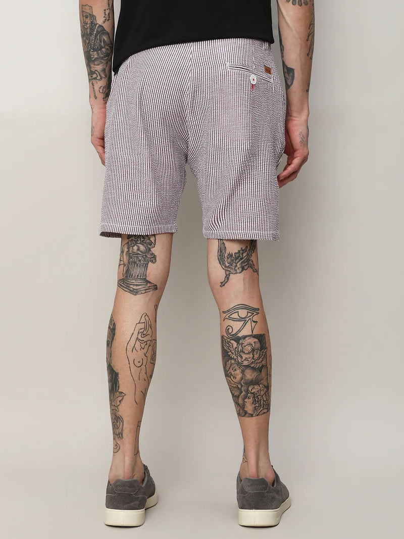 Seersucker Stripe Shorts