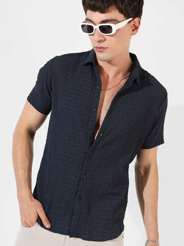 Textured Casual Shirt