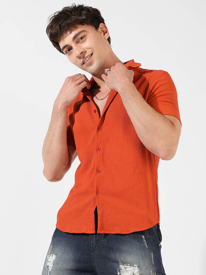 Solid Casual Shirt