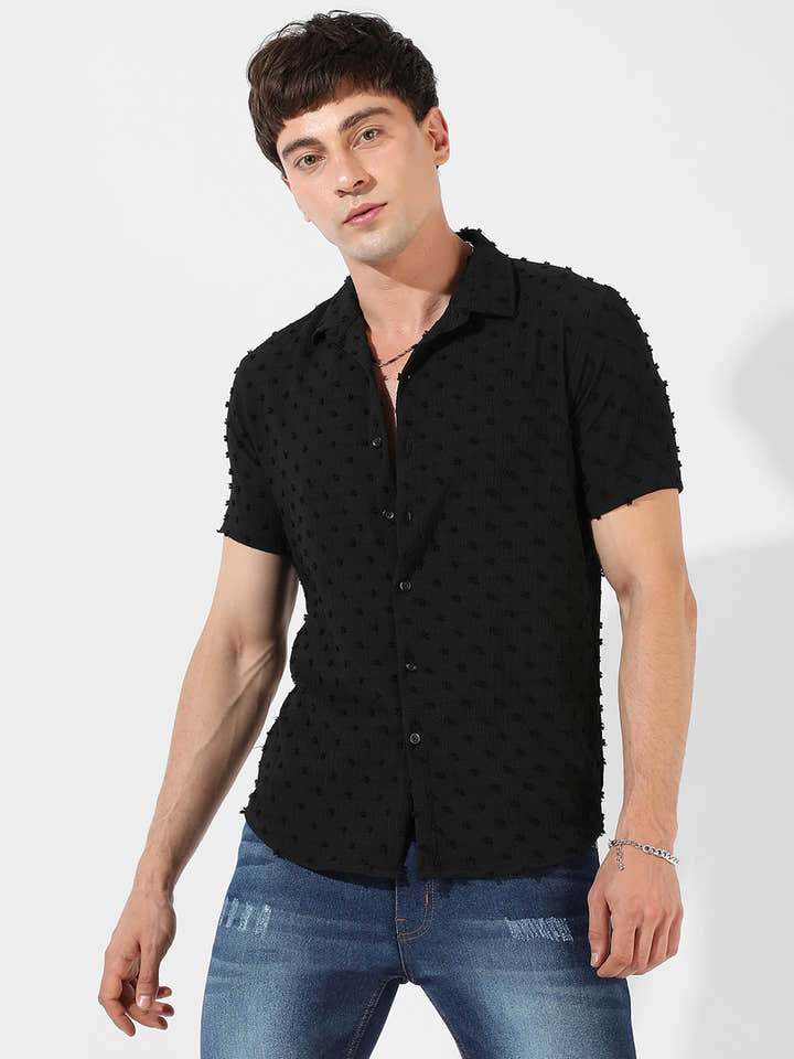 Self-Design Pom-Pom Shirt