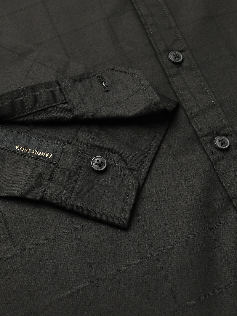 Jet Black Casual Shirt