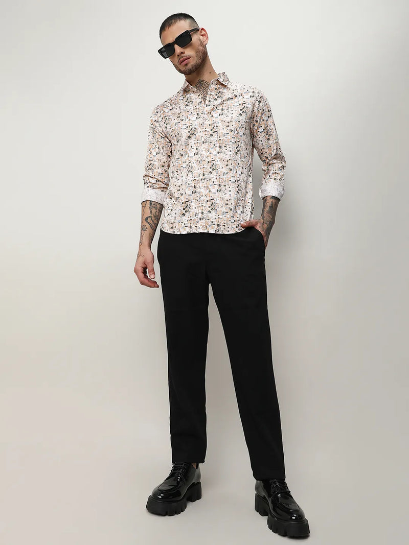 Abstract Cotton Shirt