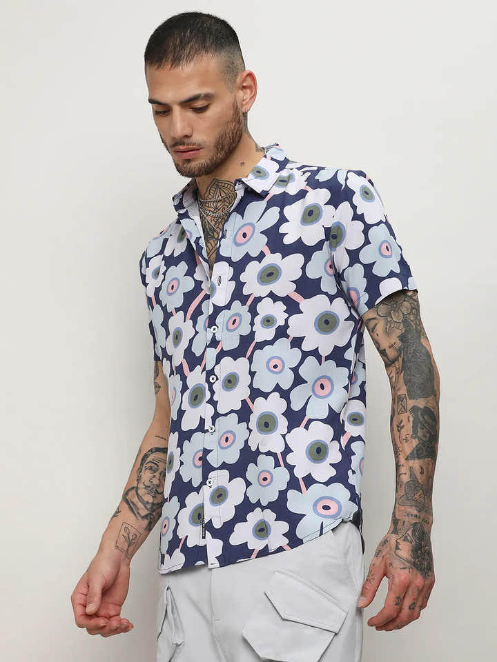 Maxi Floral Block Shirt