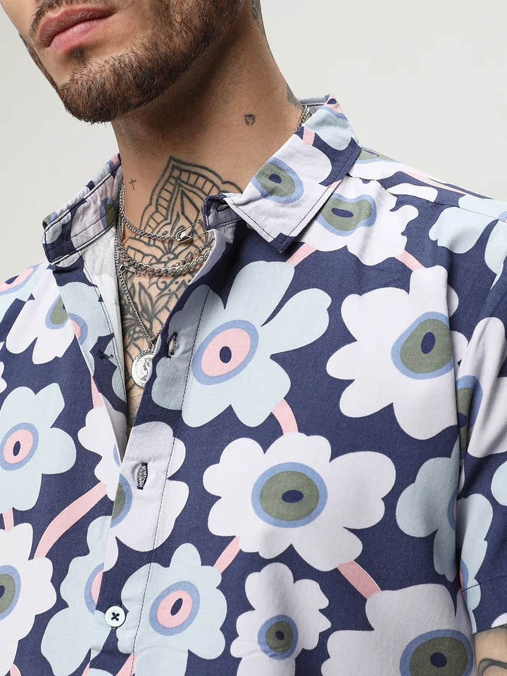 Maxi Floral Block Shirt
