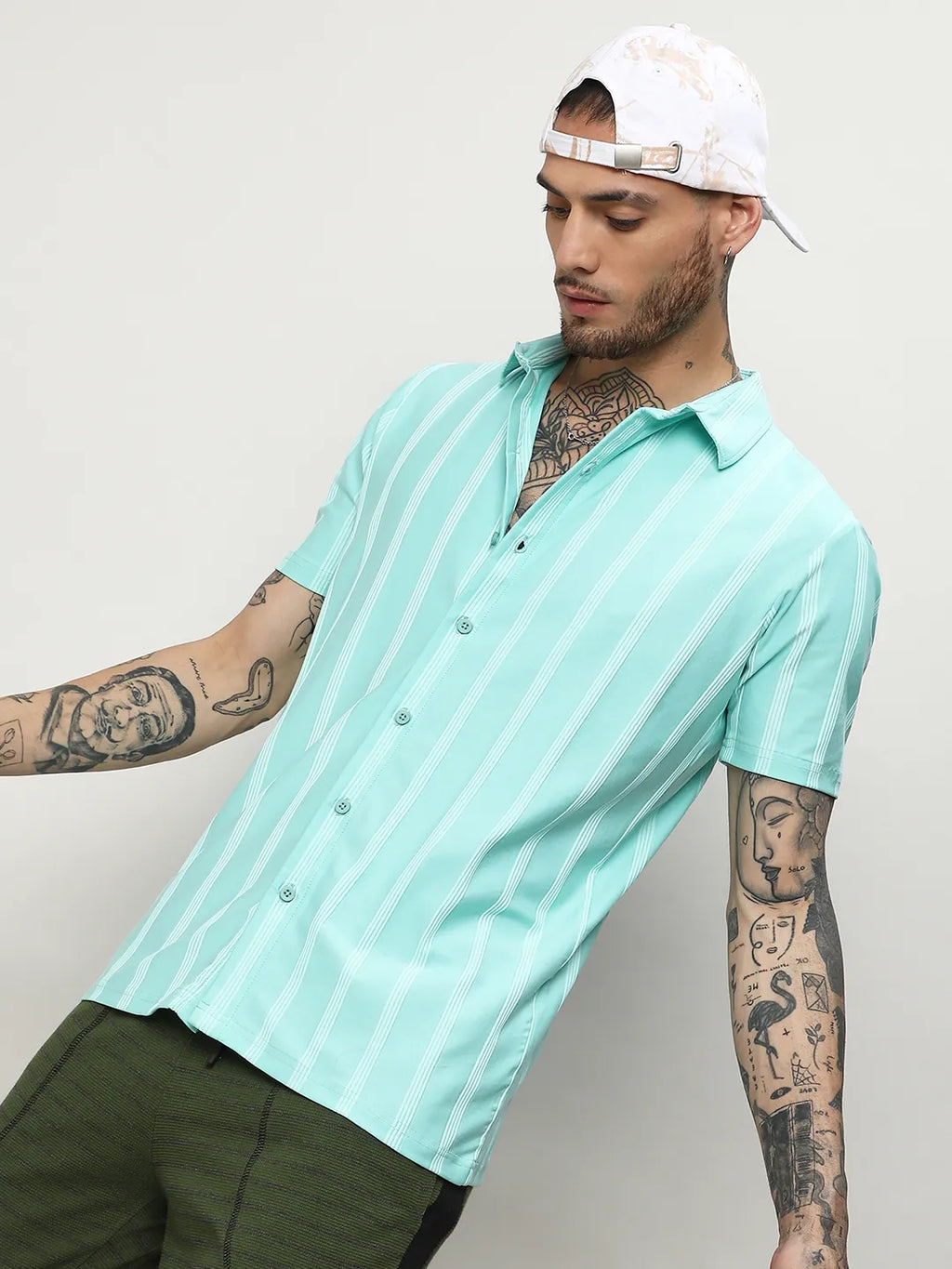 Unbalanced Striped Shirt