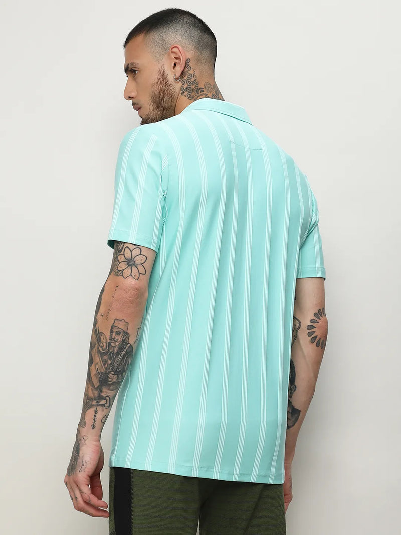 Unbalanced Striped Shirt