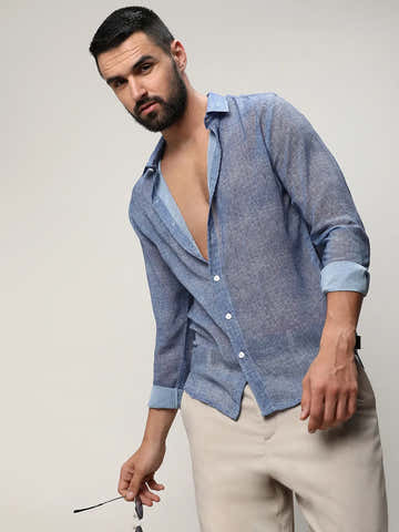 Gauzy Heathered Shirt