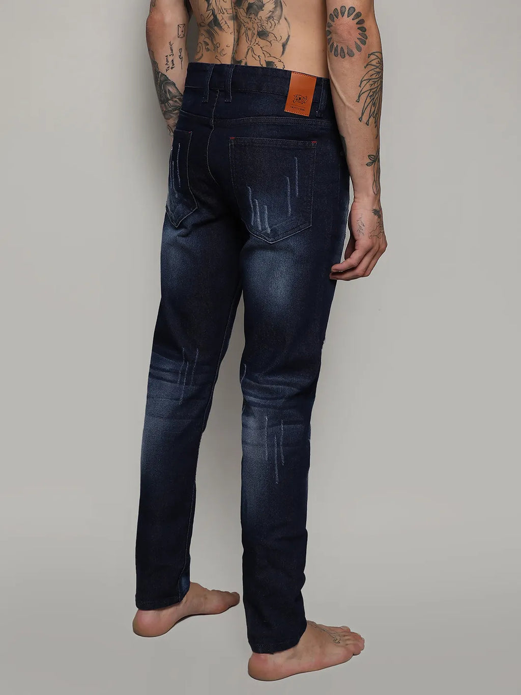 Distressed Denim Jeans