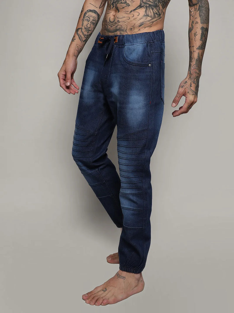 Dark-Wash Denim Jeans