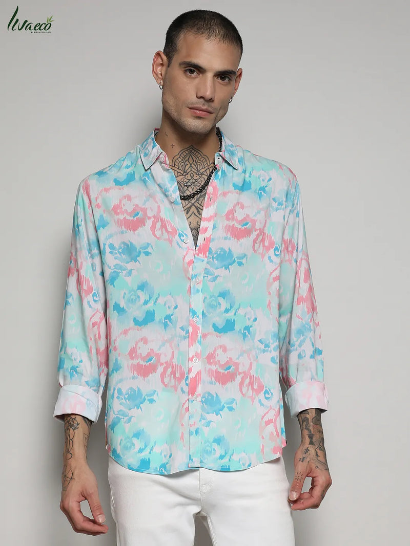 Ecoliva Faded Roses Shirt