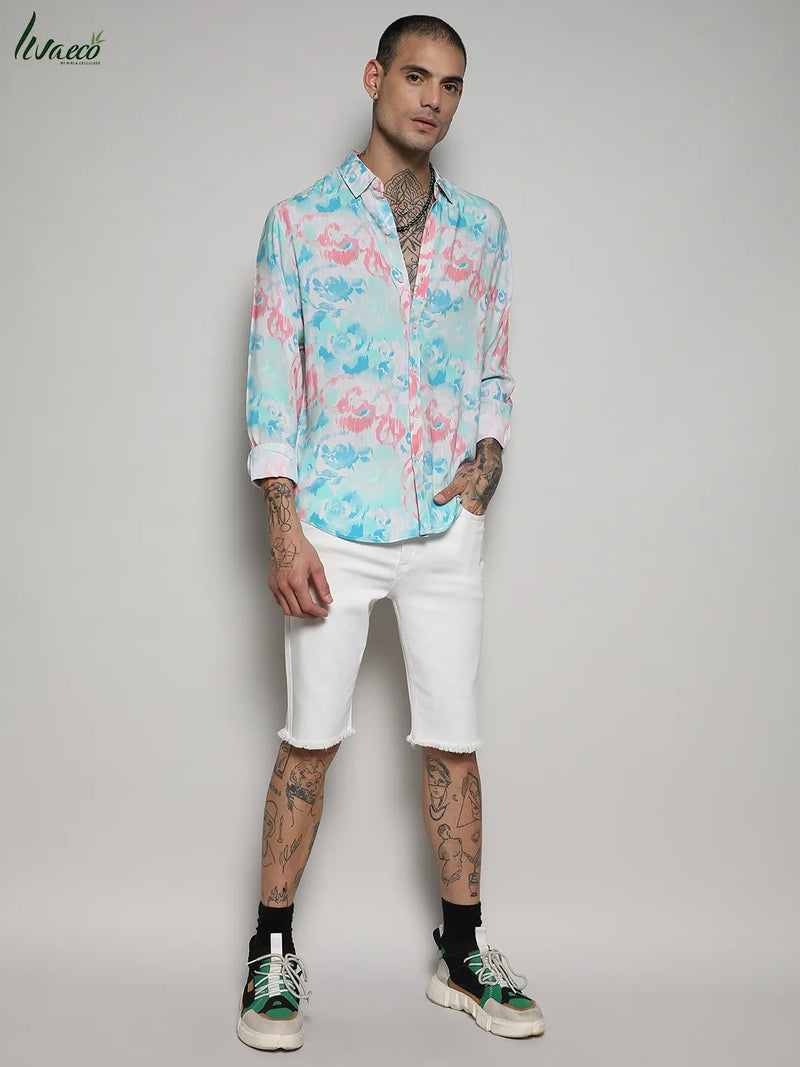Ecoliva Faded Roses Shirt