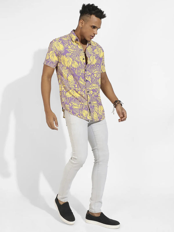 Contrast Foliage Shirt