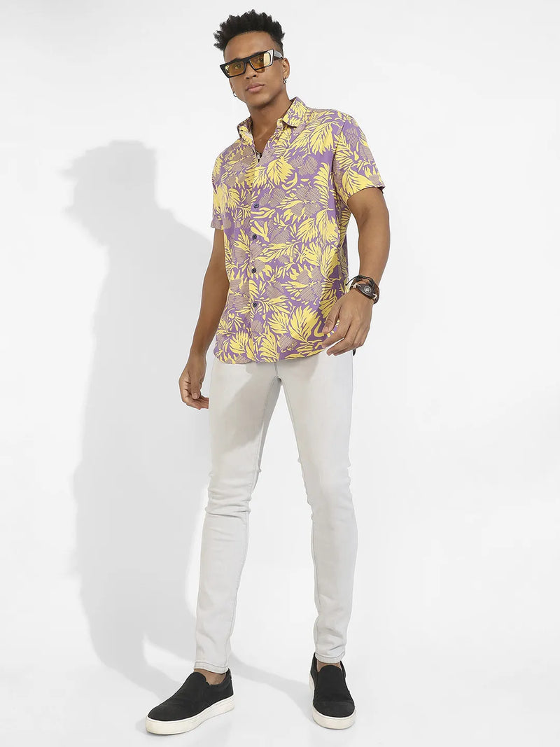 Contrast Foliage Shirt