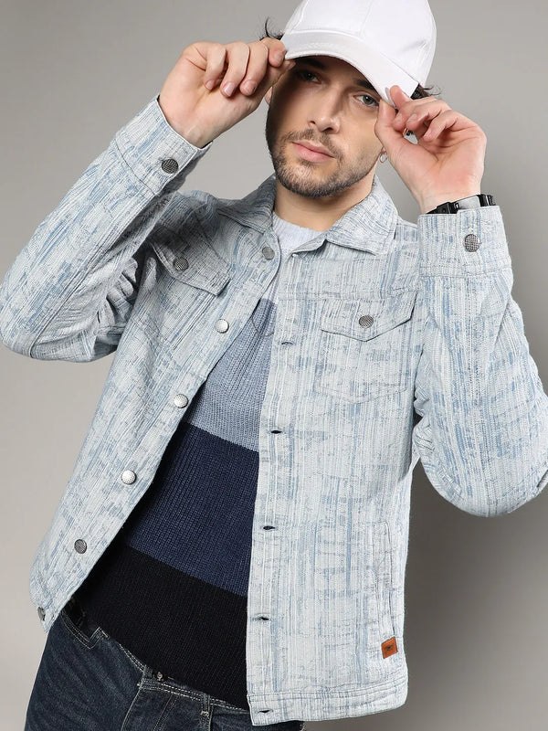 Heavily Washed Denim Jacket