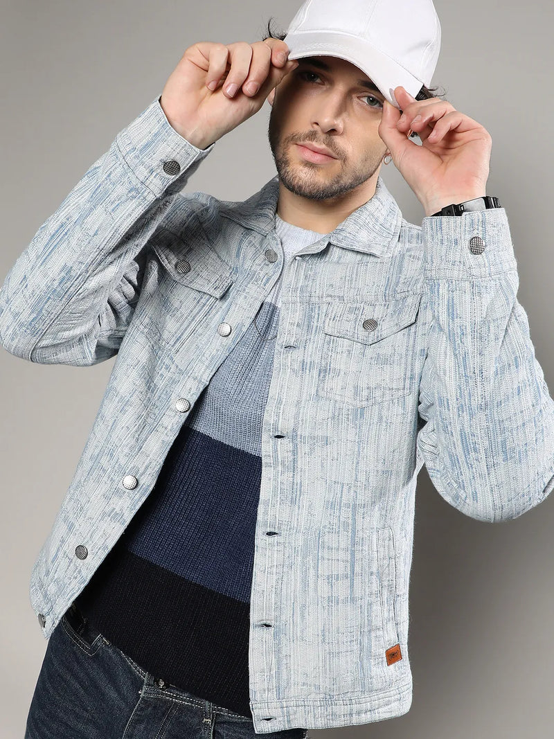 Heavily Washed Denim Jacket