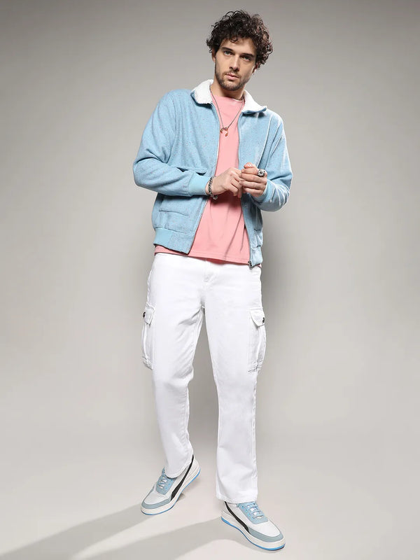 Zip-Front Jacket With Fleece Collar