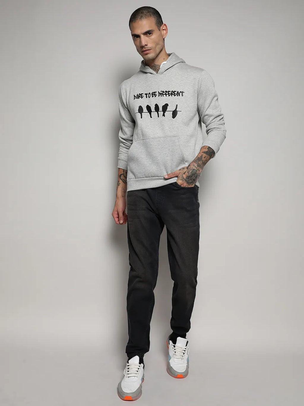 Dare To Be Different Hoodie With Kangaroo Pocket