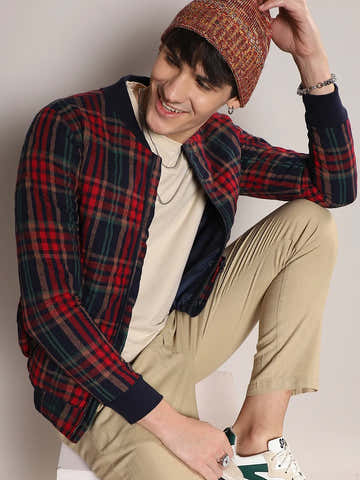 Tartan Plaid Bomber Jacket