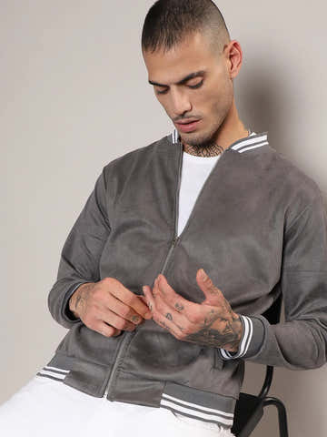 Zip-Front Baseball Jacket
