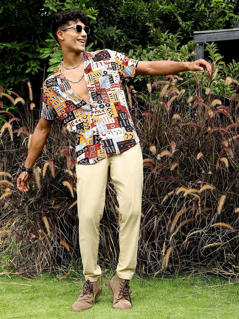 Aztec Print Shirt