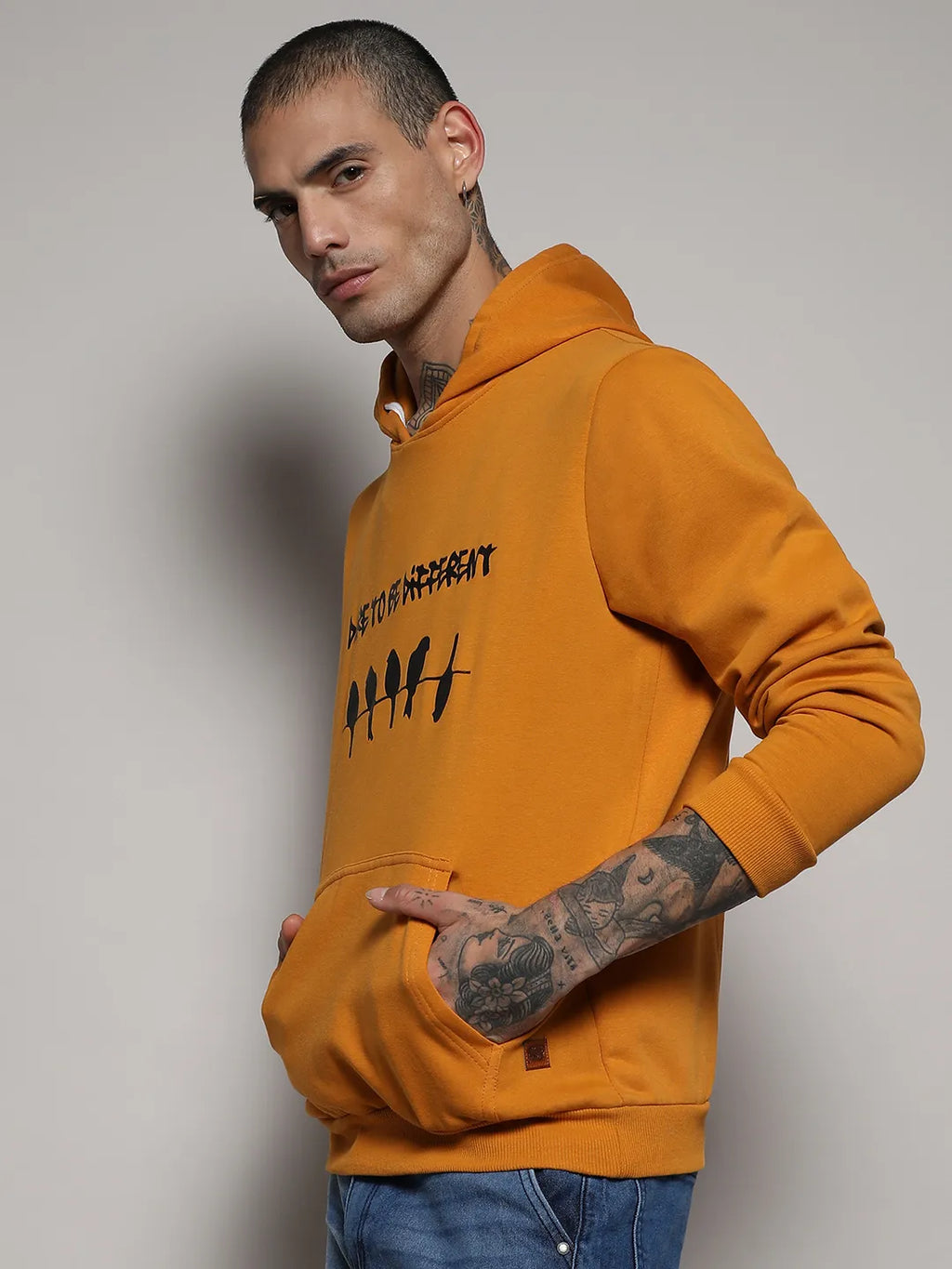 Dare To Be Different Hoodie With Kangaroo Pocket