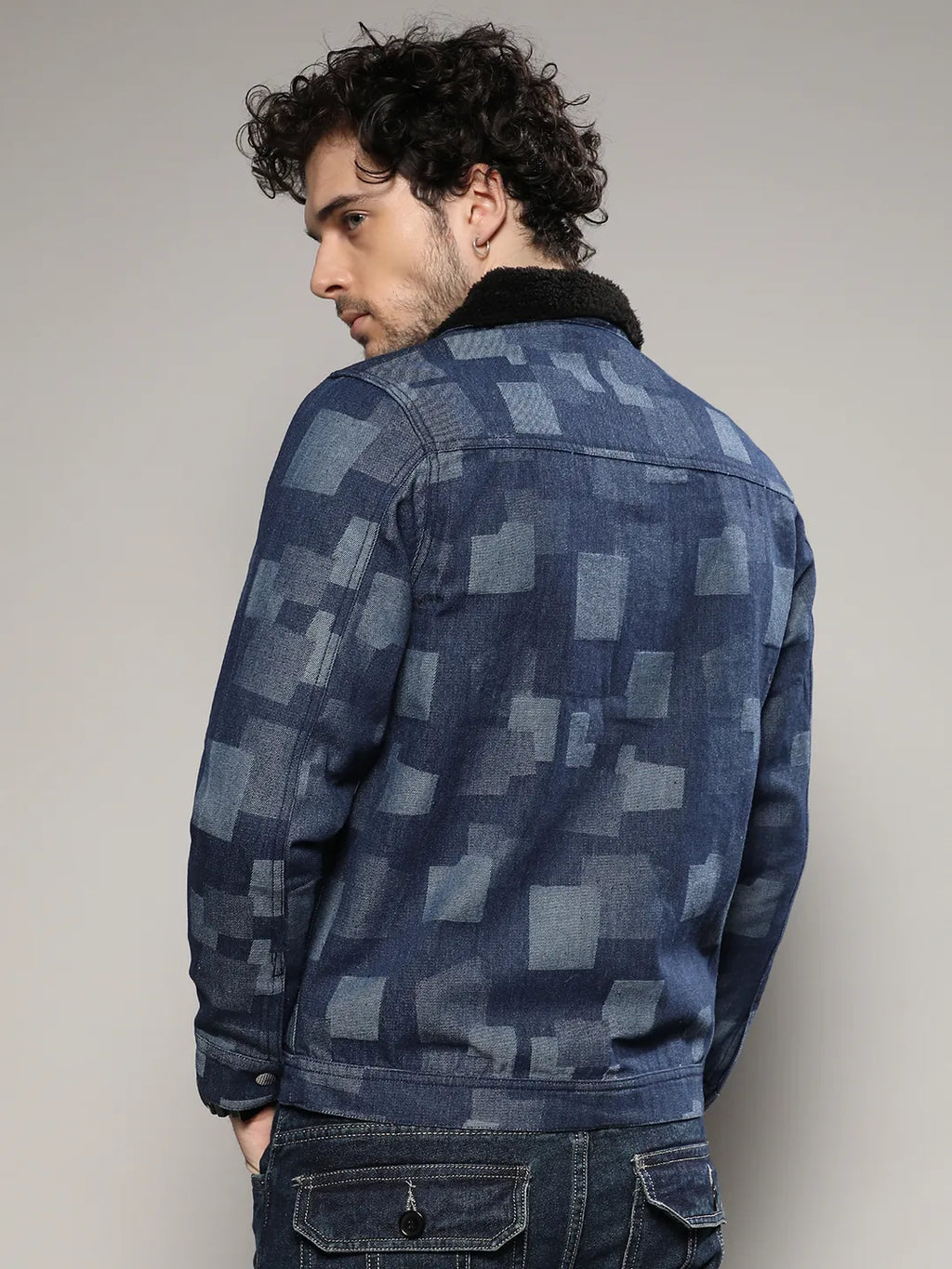 Bar Striped Quilted Jacket