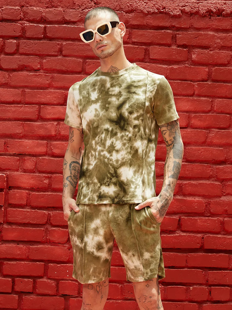 Tie-Dye Waffle Co-Ord Set