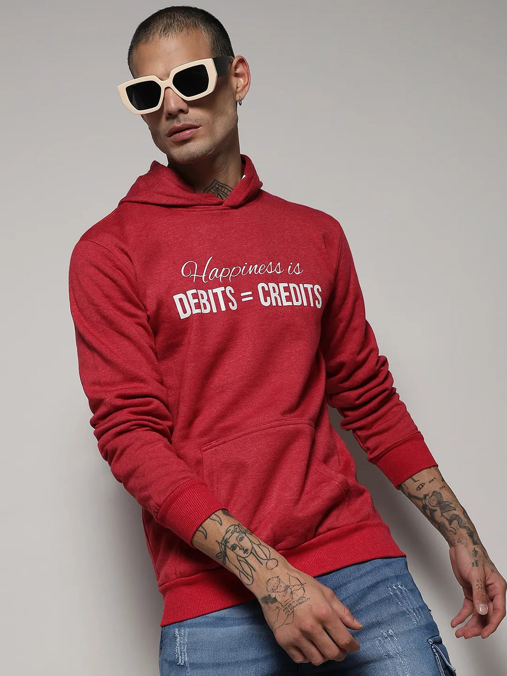 Happiness Is Hoodie With Kangaroo Pocket