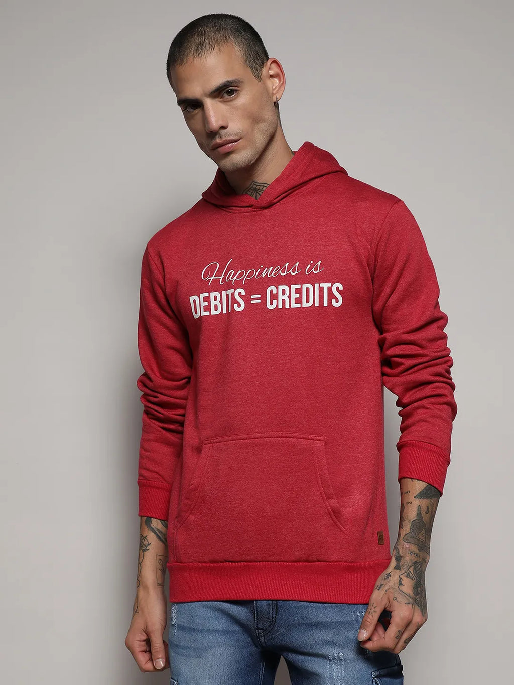 Happiness Is Hoodie With Kangaroo Pocket