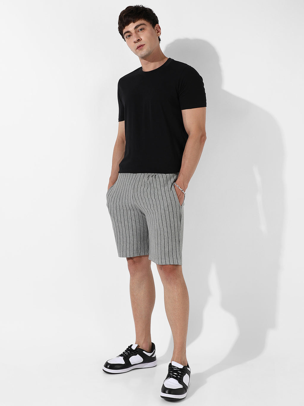 Pinstriped Shorts