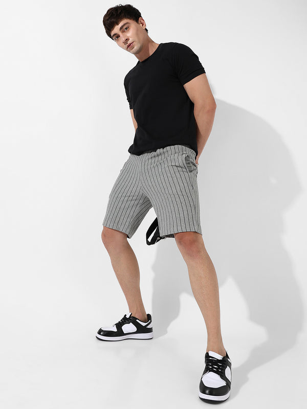 Pinstriped Shorts