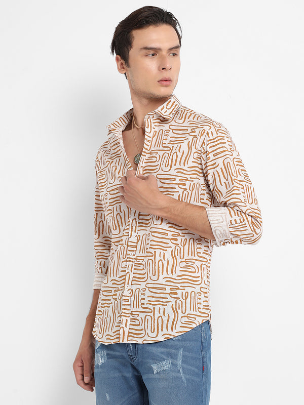 Contrast Lines Shirt