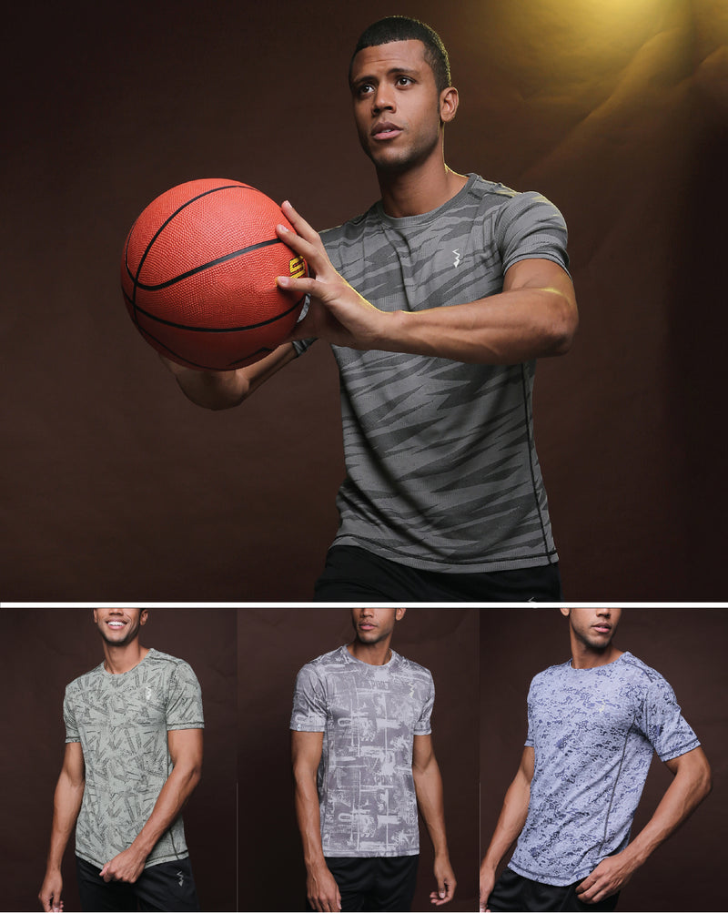 Pack Of 4 Slim Fit Active T-Shirts