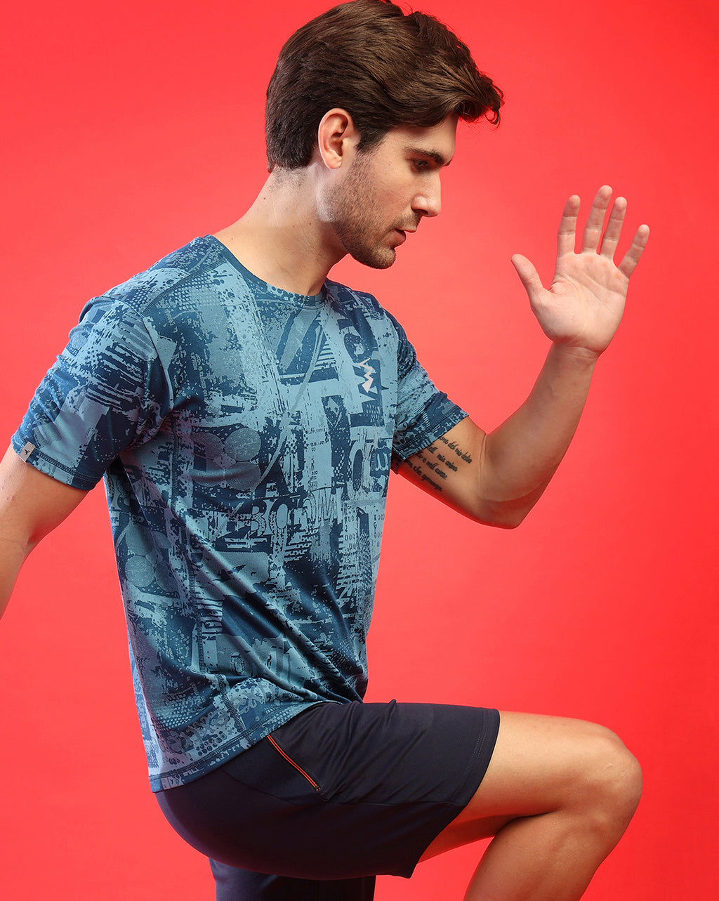 Pack Of 5 Slim Fit Active T-Shirts