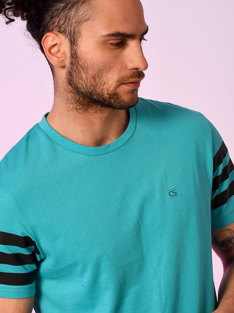 Sleeve Striped Tshirt