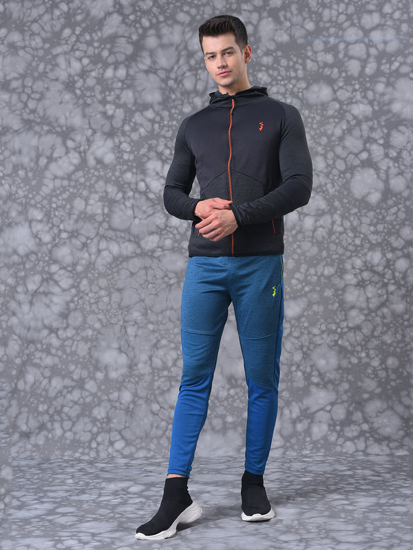 Solid Stylish Casual & Sports Hooded Tracksuit