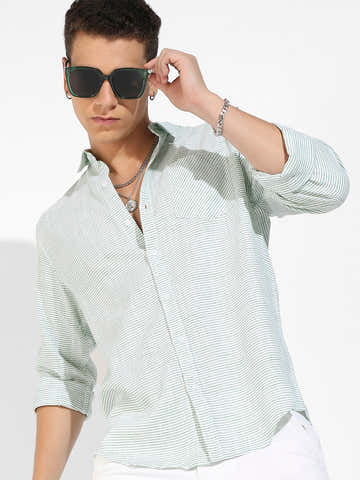 Horizontal Chalk Striped Shirt