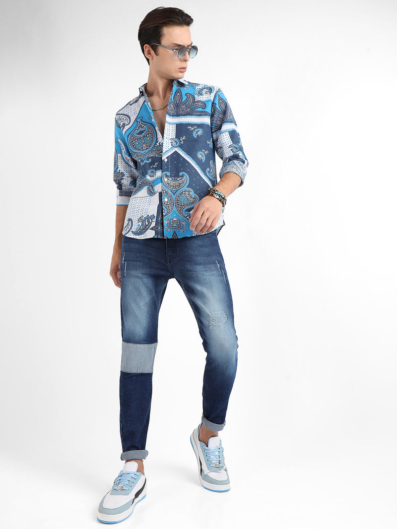 Paisley Block Shirt