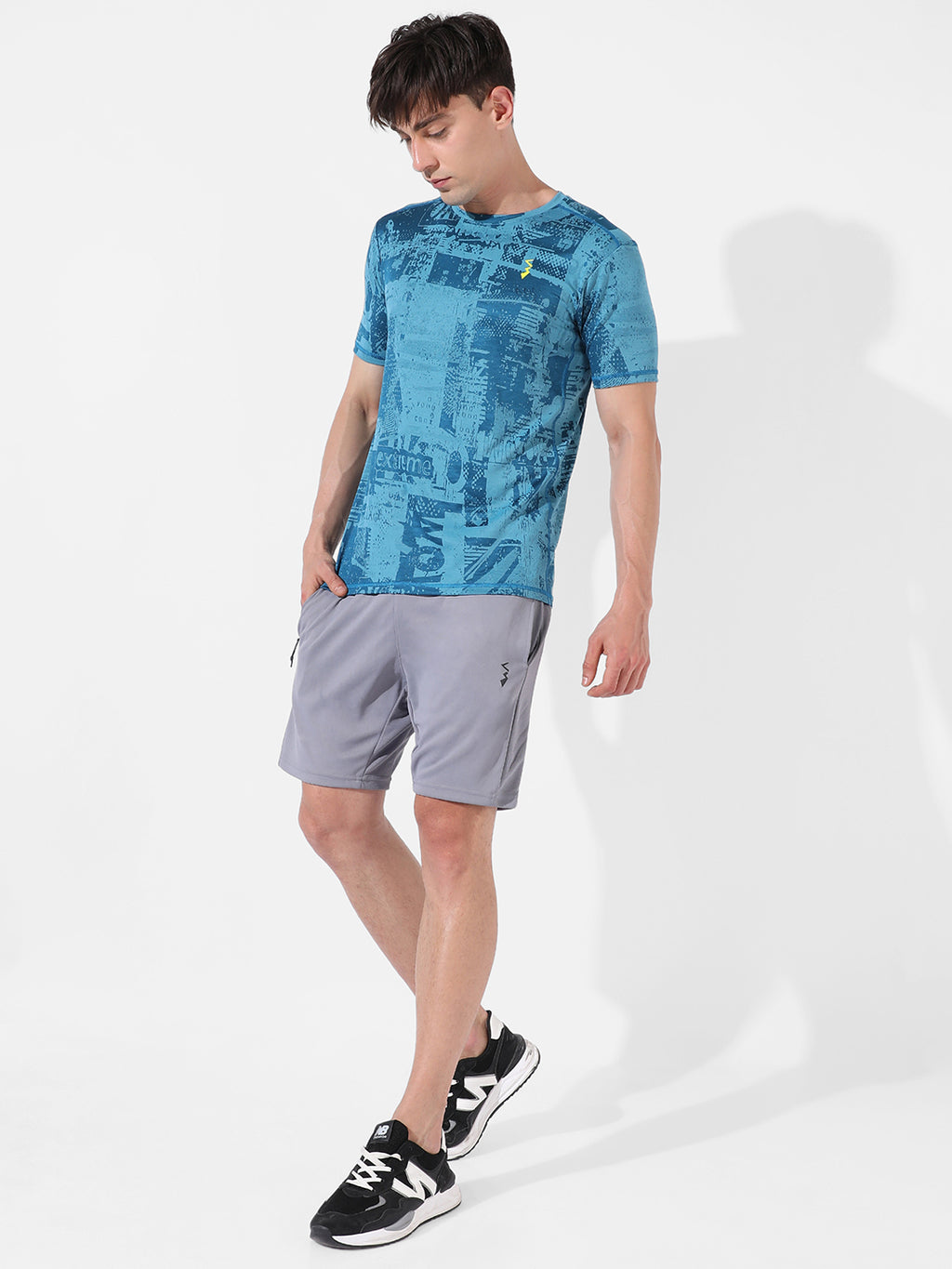 Abstract Print Activewear T-Shirt