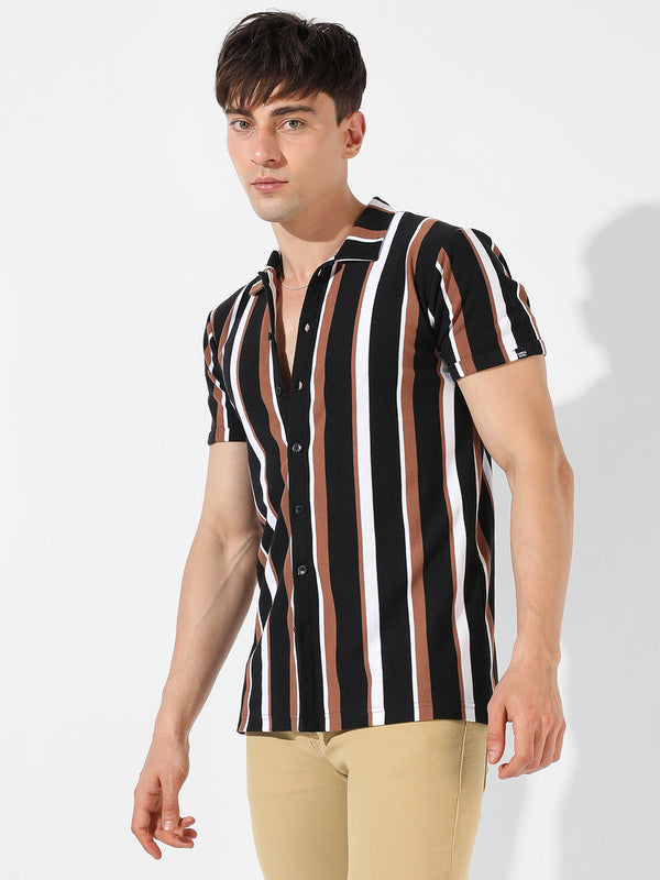 Barcode Striped Shirt