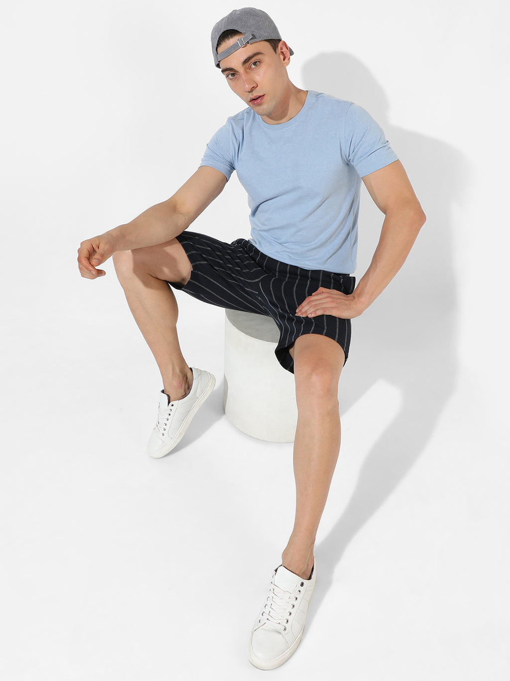 Halo Striped Shorts
