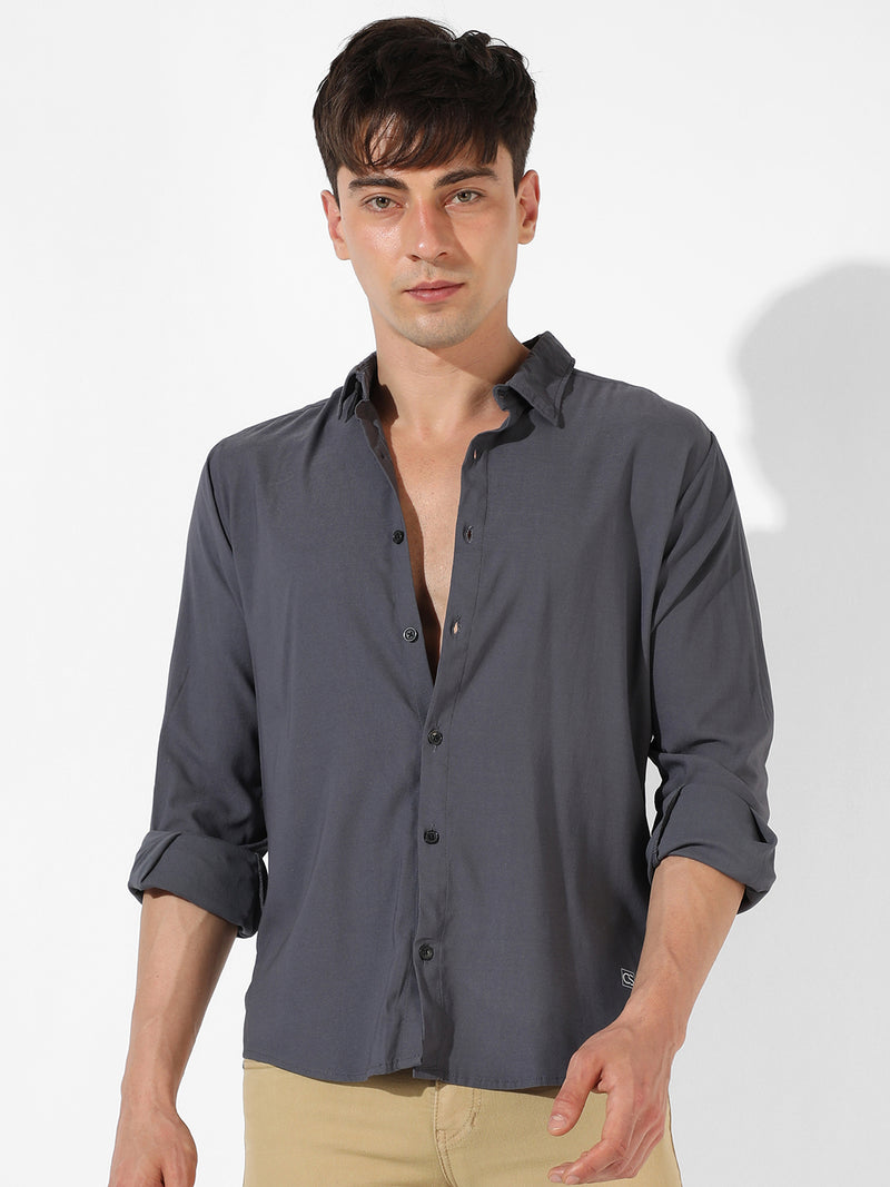 Solid Casual Shirt