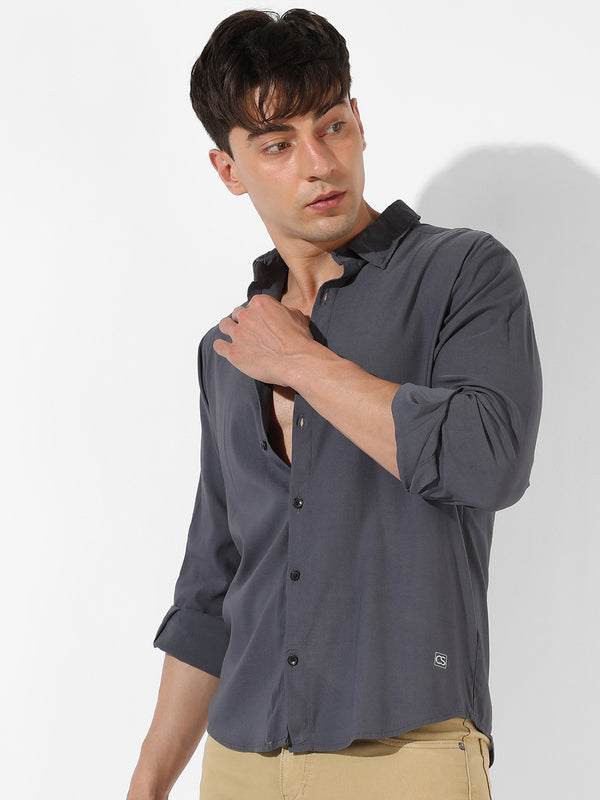 Solid Casual Shirt