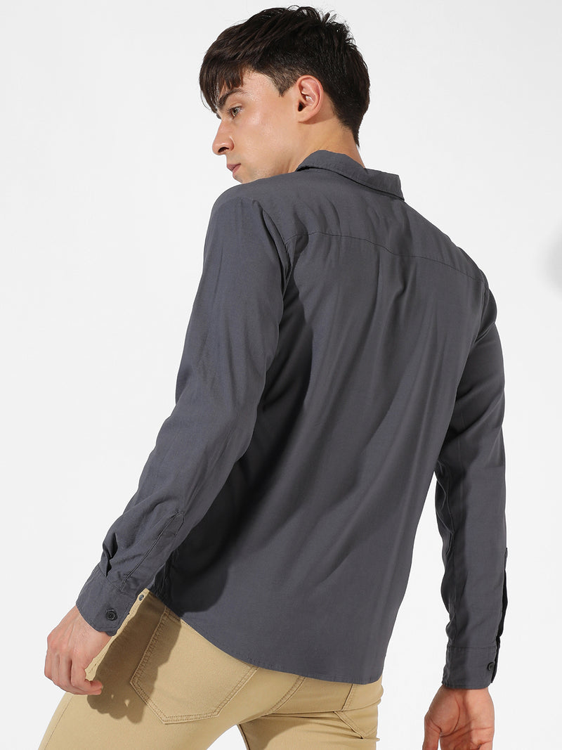 Solid Casual Shirt