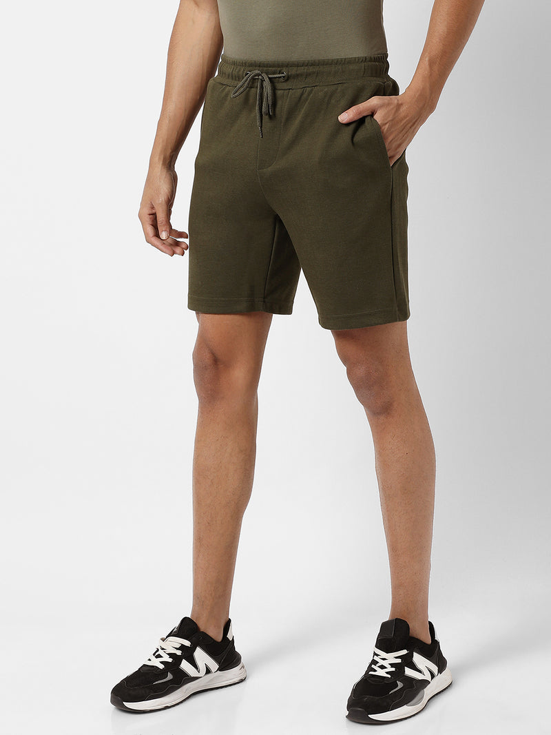 Solid Casual Shorts